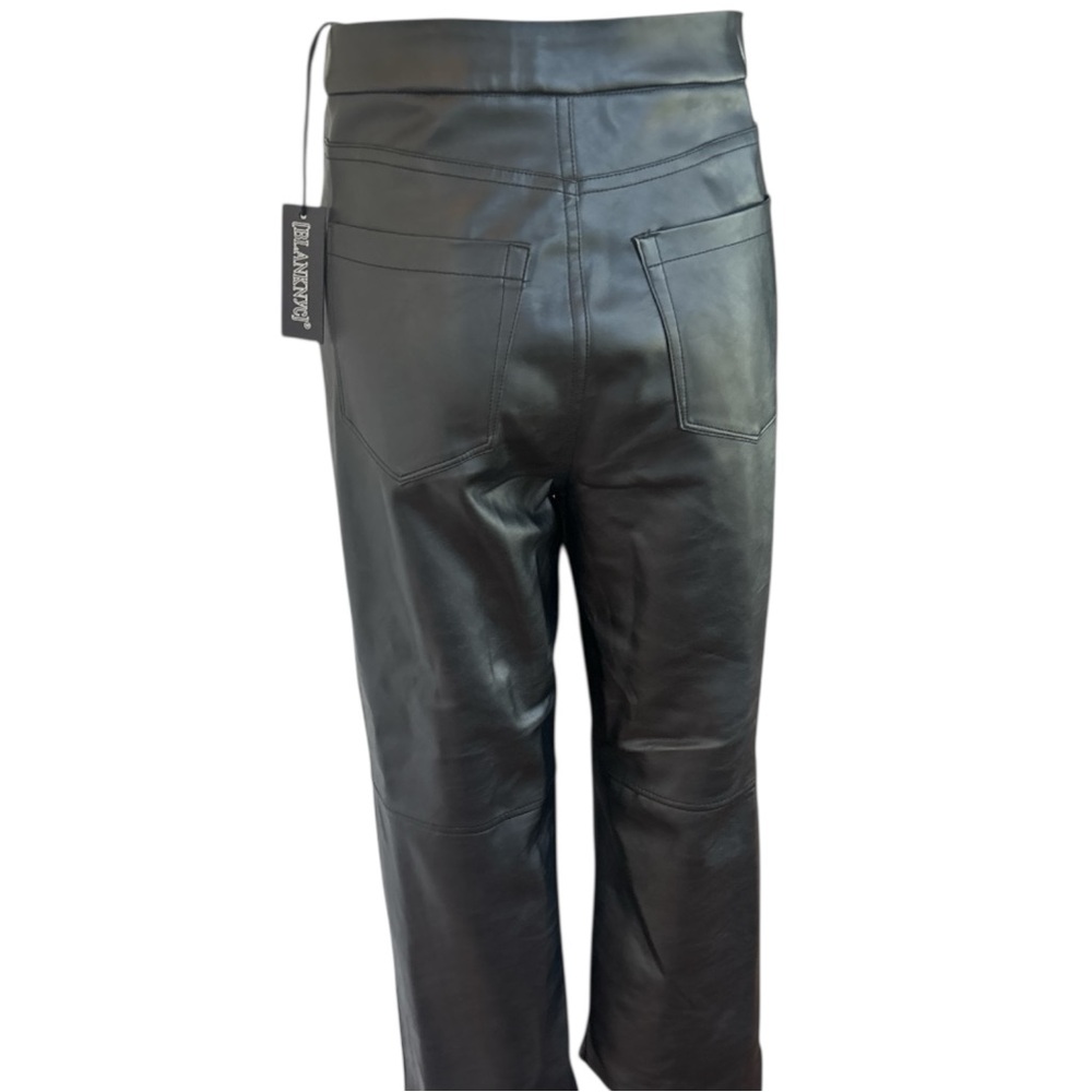 BLANKNYC Baxter Faux Leather Pants Black – Size 28 (NWT • High-Rise Leg) - Picture 3 of 5